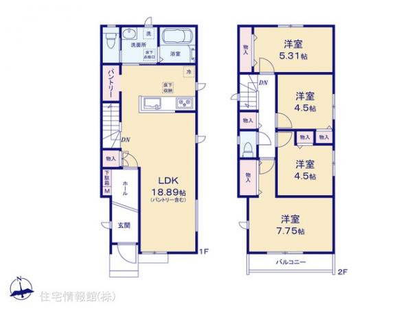 新築戸建 東京都国分寺市北町５丁目13-1 西武国分寺線鷹の台駅 4,990万円