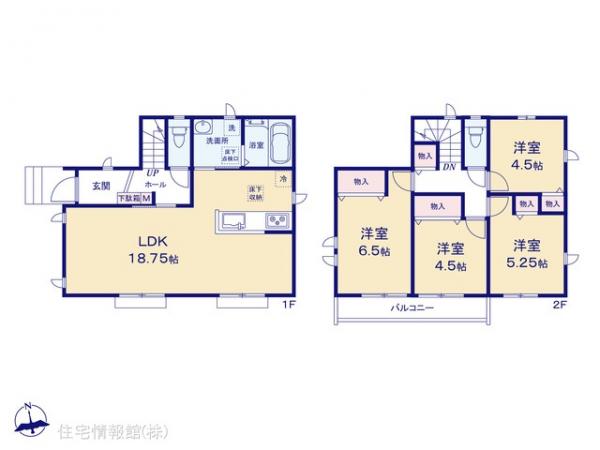 新築戸建 東京都国分寺市北町５丁目13-1 西武国分寺線鷹の台駅 5,590万円