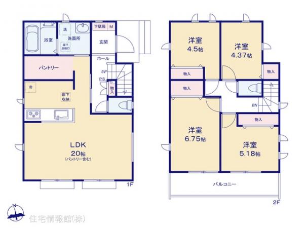 新築戸建 東京都国分寺市北町５丁目13-1 西武国分寺線鷹の台駅 5,690万円