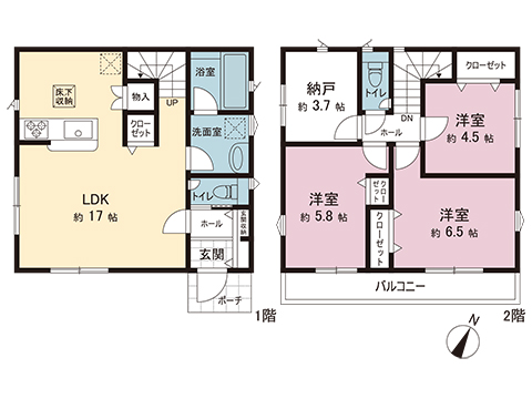 新築戸建 八王子市長房町 JR中央本線西八王子駅 3,580万円
