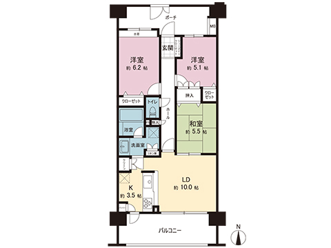中古マンション 川越市新富町１丁目 西武新宿線本川越駅 3,880万円