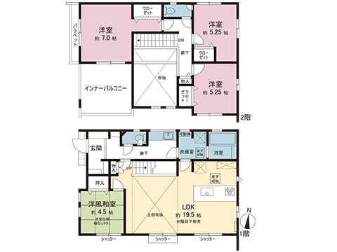 新築戸建 藤沢市本藤沢７丁目 小田急江ノ島線藤沢本町駅 6,780万円