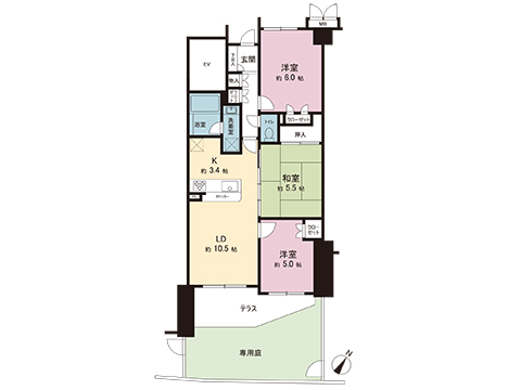 中古マンション 千葉市中央区登戸３丁目 京成千葉線西登戸駅 2,980万円