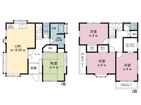 中古戸建 埼玉県鶴ヶ島市松ヶ丘３丁目 東武東上線鶴ヶ島駅 1,480万円