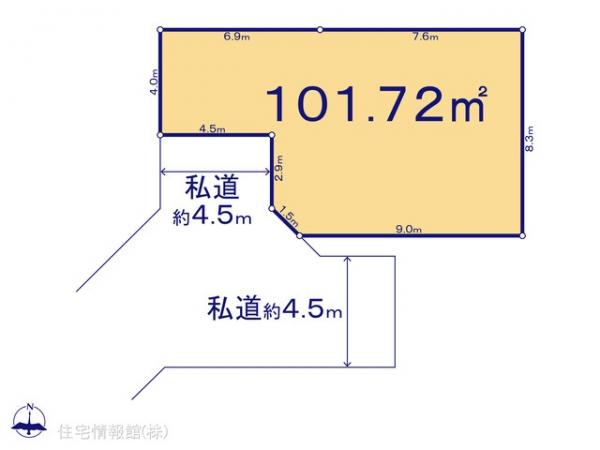 土地 神奈川県横浜市港北区新吉田東５丁目45-27 東急東横線綱島駅 5,360万円