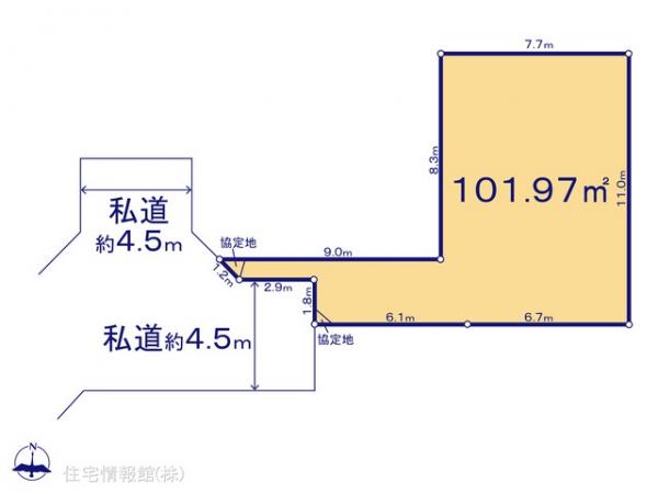 土地 神奈川県横浜市港北区新吉田東５丁目45-27 東急東横線綱島駅 5,060万円