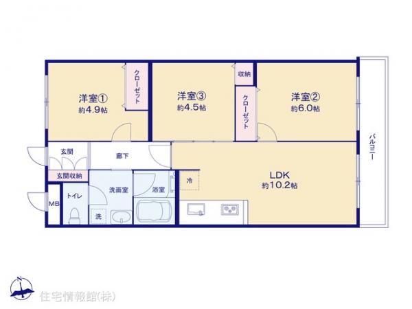 中古マンション 神奈川県横浜市港南区野庭町709-2 横浜市営地下鉄ブルーライン上永谷駅 1,999万円