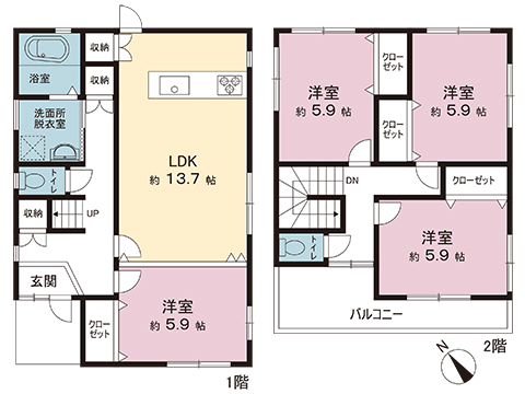 中古戸建 千葉市中央区松ケ丘町 京成千原線大森台駅 2,449万円