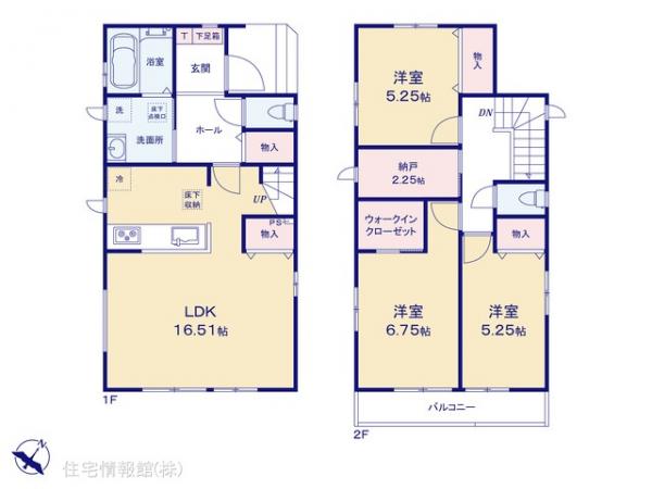 新築戸建 千葉県船橋市南三咲２丁目20-5 京成松戸線滝不動駅 3,490万円