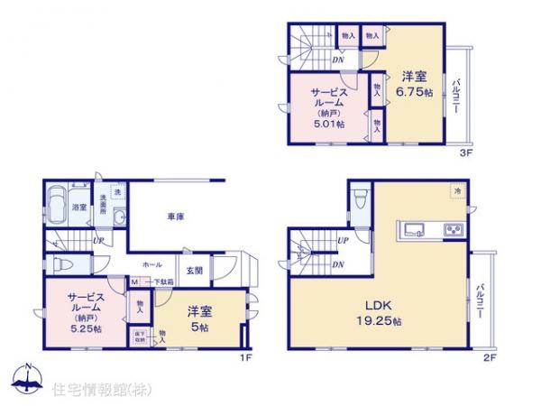 新築戸建 東京都足立区保木間１丁目15-19 東武伊勢崎線竹ノ塚駅 5,390万円