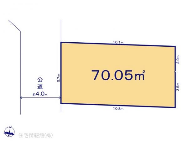 土地 東京都国分寺市本町４丁目2874-16 JR中央線国分寺駅 7,248万円
