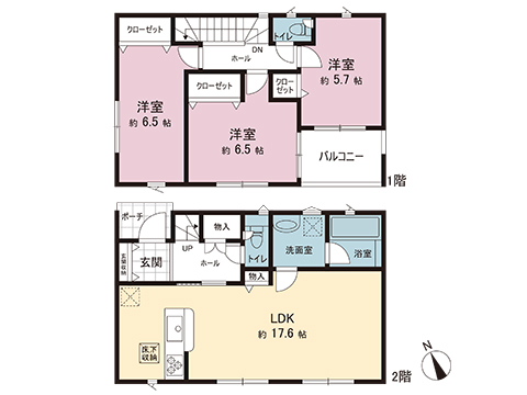 新築戸建 春日部市内牧 東武伊勢崎線北春日部駅 2,180万円