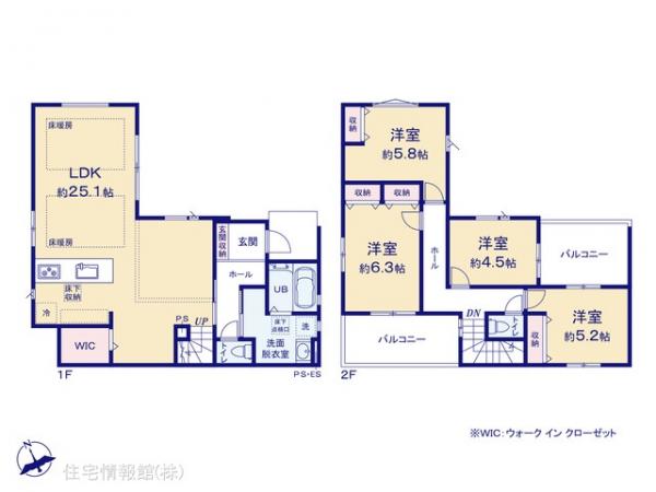 新築戸建 千葉県習志野市新栄２丁目1054-71 京成本線実籾駅 5,998万円