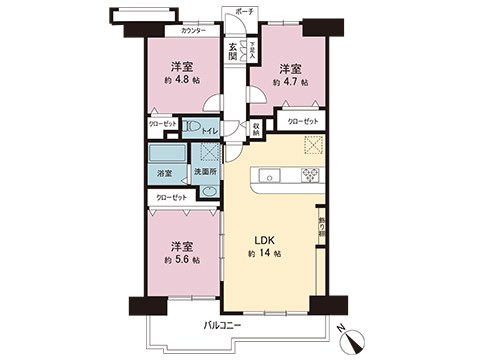 中古マンション 藤沢市大庭 JR東海道本線(東京〜熱海)辻堂駅 2,999万円
