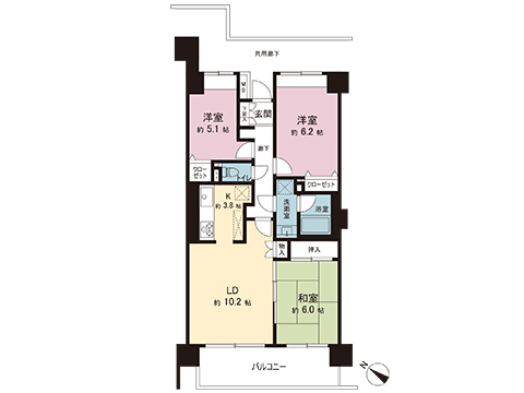 中古マンション 稲城市百村 京王相模原線稲城駅 5,498万円