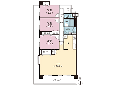 中古マンション 横浜市青葉区しらとり台 JR横浜線十日市場駅 5,880万円