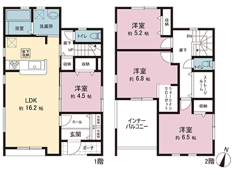 新築戸建 春日部市牛島 東武野田線藤の牛島駅 3,380万円