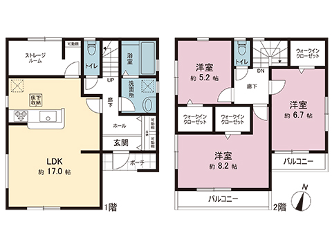 新築戸建 春日部市牛島 東武野田線藤の牛島駅 3,080万円
