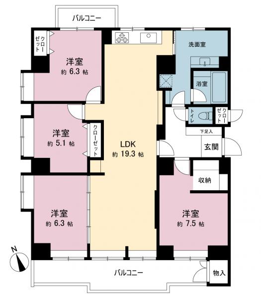 中古マンション 横浜市青葉区荏田北１丁目 東急田園都市線江田駅 5,980万円
