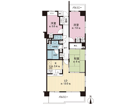 中古マンション 横浜市青葉区市ケ尾町 東急田園都市線市が尾駅 4,130万円