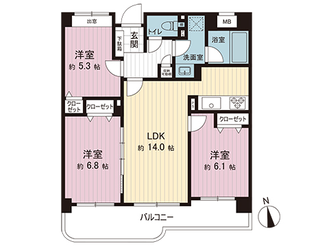 中古マンション 町田市三輪緑山１丁目 小田急線鶴川駅 2,598万円