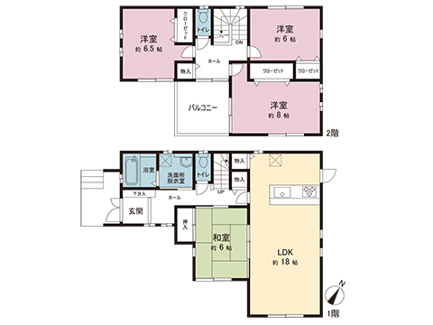 中古戸建 八千代市勝田台６丁目 京成本線志津駅 3,049万円
