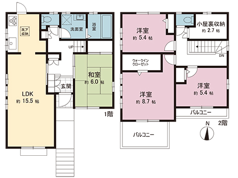 中古戸建 柏市藤心１丁目 東武野田線逆井駅 2,990万円