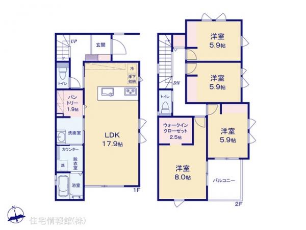 新築戸建 千葉県松戸市新松戸６丁目327 千代田常磐線新松戸駅 5,980万円