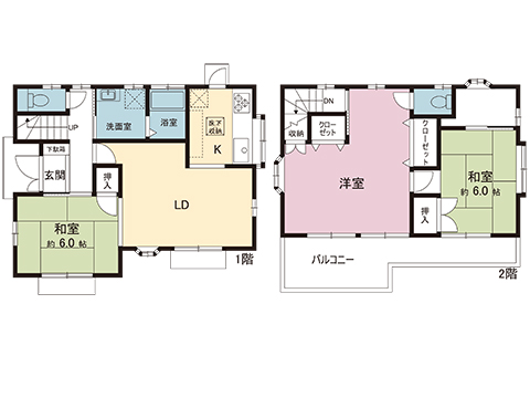 青梅市新町７丁目 中古戸建 間取り図