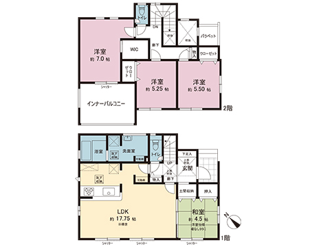 新築戸建 綾瀬市上土棚南４丁目 小田急江ノ島線長後駅 4,530万円