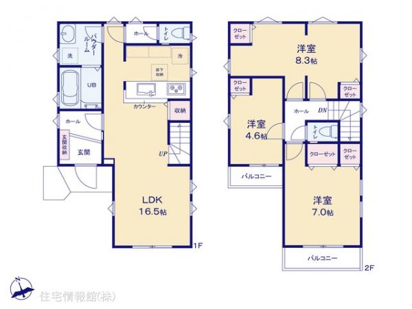 新築戸建 千葉県市川市宮久保２丁目20-23 JR中央・総武線本八幡駅 4,799万円