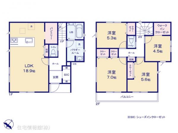 新築戸建 神奈川県横浜市鶴見区駒岡１丁目2 東急東横線大倉山駅 5,690万円