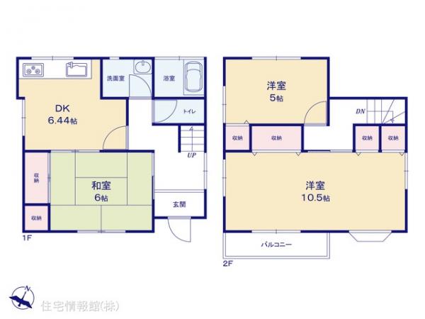 中古戸建 千葉県船橋市高野台１丁目17-55 京成松戸線二和向台駅 1,699万円
