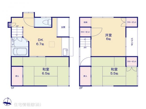 中古戸建 東京都世田谷区北烏山７丁目6-4 京王線千歳烏山駅 1,680万円