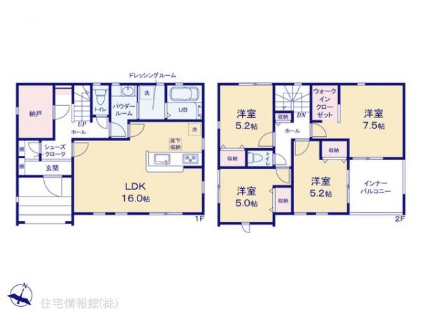 新築戸建 埼玉県さいたま市北区東大成町１丁目401-4 埼玉新都市交通伊奈線鉄道博物館駅 6,980万円