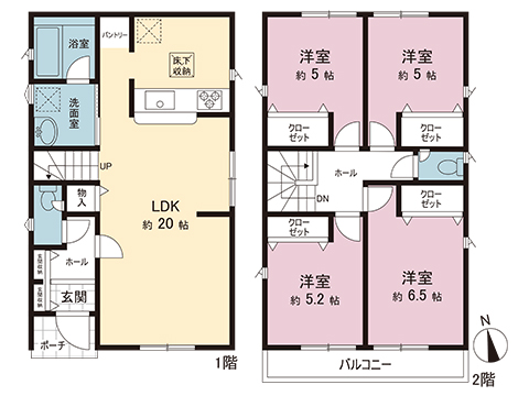 新築戸建 伊勢原市下落合 小田急線愛甲石田駅 2,680万円