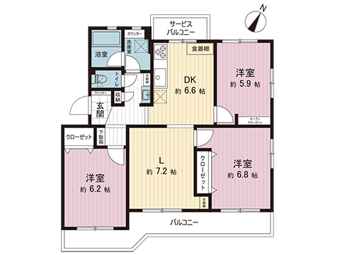 中古マンション 横浜市旭区東希望が丘 相鉄本線希望ヶ丘駅 2,180万円