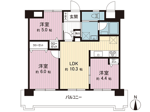 中古マンション 海老名市中央３丁目 小田急線海老名駅 3,490万円