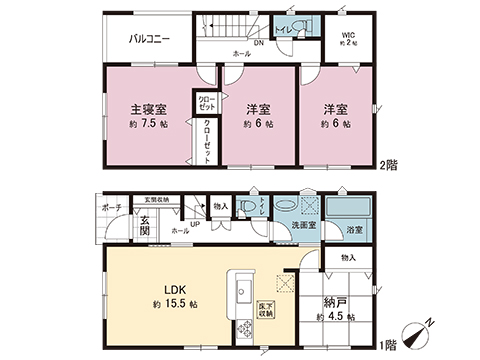 新築戸建 宇都宮市中岡本町 JR東北本線 (宇都宮線）岡本駅 3,190万円