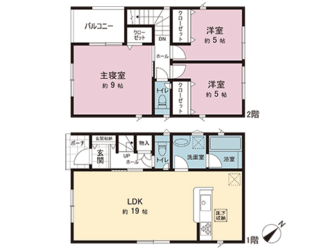 新築戸建 宇都宮市中岡本町 JR東北本線 (宇都宮線）岡本駅 3,090万円