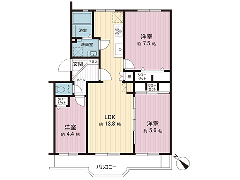 中古マンション 千葉市美浜区磯辺５丁目 JR京葉線検見川浜駅 2,390万円