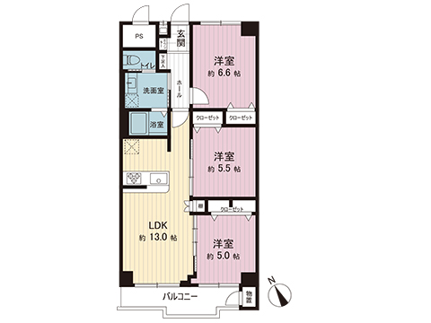 中古マンション 座間市入谷東２丁目 小田急線座間駅 1,690万円