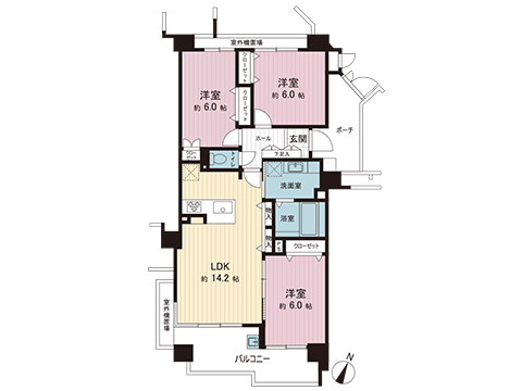 中古マンション 八王子市東中野 多摩モノレール中央大学・明星大学駅 3,390万円