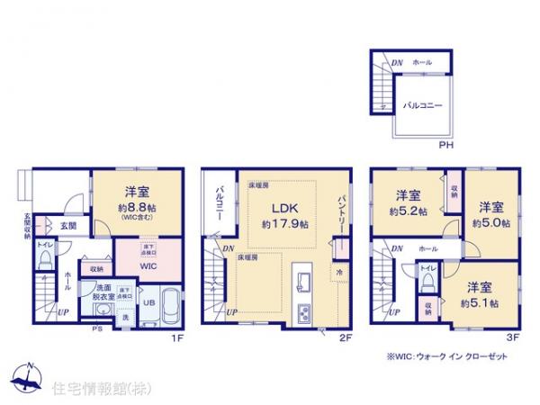 新築戸建 埼玉県さいたま市浦和区元町１丁目7 JR京浜東北線北浦和駅 8,798万円