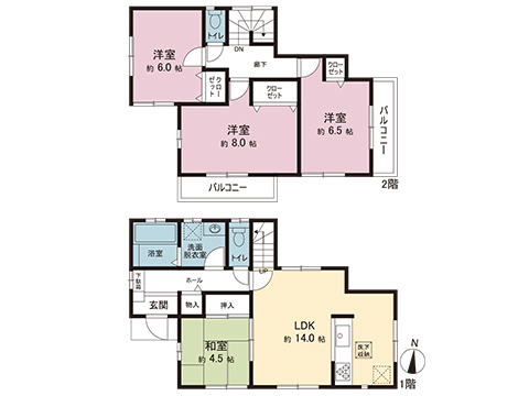 中古戸建 昭島市中神町２丁目 JR青梅線中神駅 3,590万円