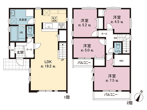新築戸建 大和市上和田 小田急江ノ島線桜ヶ丘駅 4,199万円