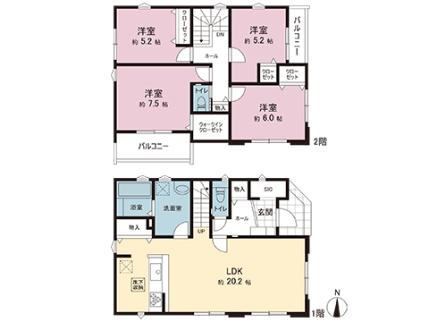 新築戸建 日野市百草 京王線百草園駅 5,499万円