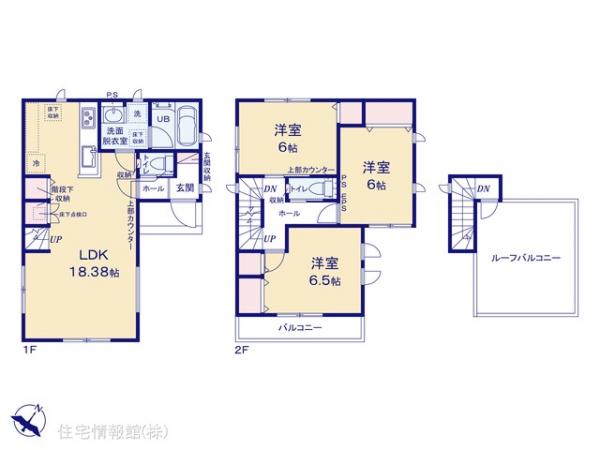 新築戸建 千葉県流山市向小金２丁目408-15 千代田常磐線南柏駅 4,799万円