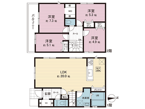 新築戸建 横浜市泉区上飯田町 相鉄いずみ野線いずみ中央駅 3,690万円