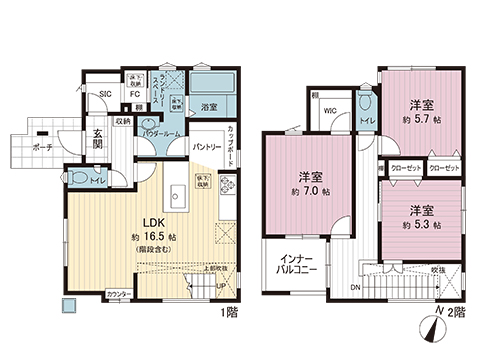 新築戸建 春日部市備後東１丁目 東武伊勢崎線一ノ割駅 4,550万円
